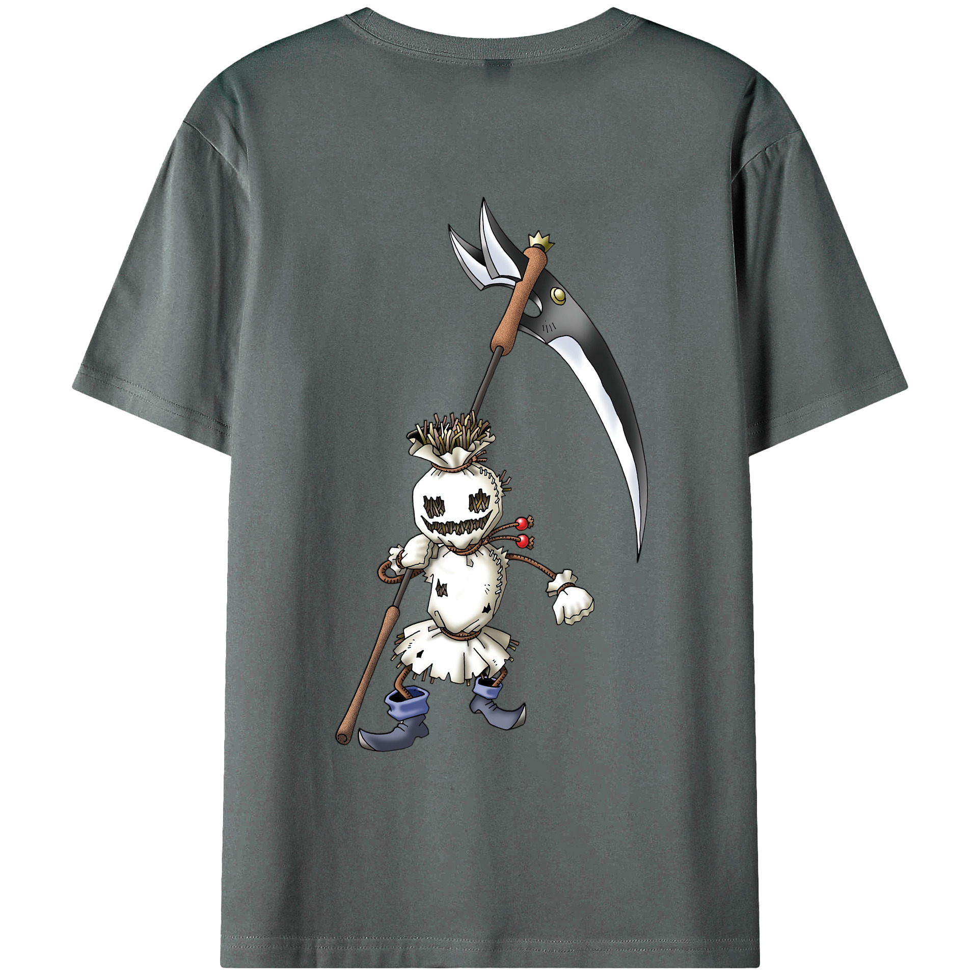 （画像用） ドラゴンクエスト Doragon Kuesuto Dragon Quest 綿100％ メンズ半袖Tシャツ（バックプリント） 通気性